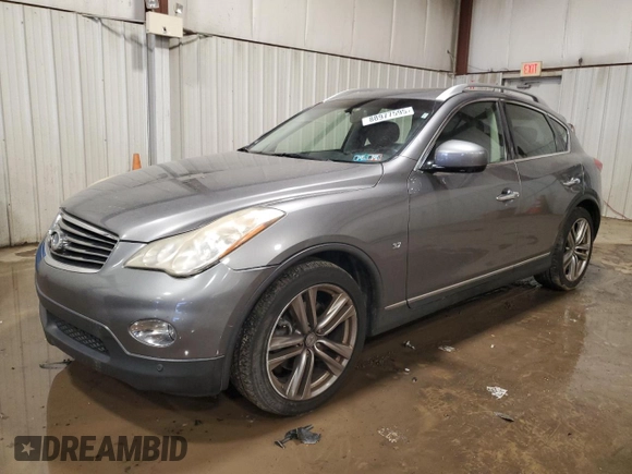 2014 Infiniti QX50 Journey with VIN JN1BJ0HR8EM191954, listed as a Copart auction lot 88977595 with 152,870 mi miles and Salvage Title. Bid and sale history available at carsss.com. Image 1.