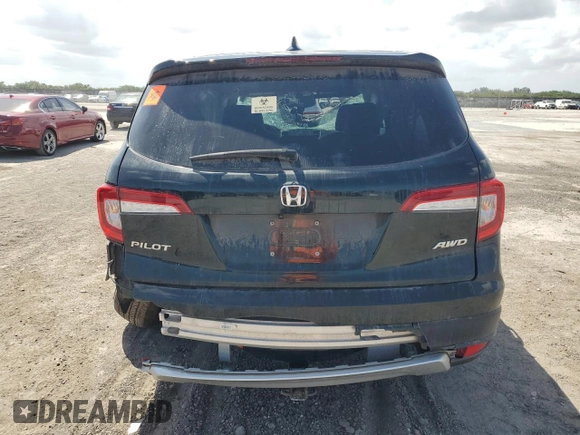 2021 Honda Pilot EX-L with VIN 5FNYF6H51MB004537, listed as a Copart auction lot 51139835 with Not Provided miles and Salvage Title. Bid and sale history available at DreamBid. Image 6.