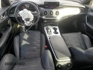 2022 Kia Stinger GT2 with VIN KNAE55LC2N6120216, listed as a Copart auction lot 85452554 with 23,896 mi miles and Salvage Title. Bid and sale history available at DreamBid. Image 8.