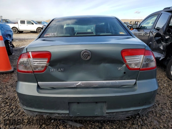 2006 Mercury Milan with VIN 3MEHM07176R646424, listed as a Copart auction lot 83769874 with 193,140 mi miles and Salvage title. Bid and sale history available at DreamBid. Image 6.