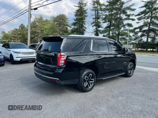 2021 Chevrolet Tahoe LT with VIN 1GNSCNKD1MR145117, listed as a Copart auction lot 60938695 with 34,709 mi miles and Clean title. Bid and sale history available at DreamBid. Image 4.