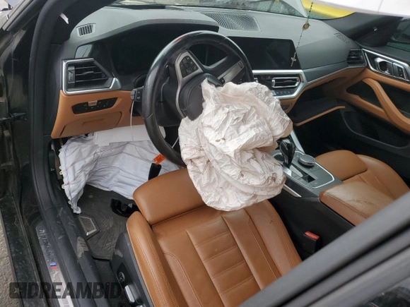 2022 BMW 4 Series M440i xDrive with VIN WBA13AW08NFM18168, listed as a Copart auction lot 55279005 with Not provided miles and Salvage title. Bid and sale history available at DreamBid. Image 8.