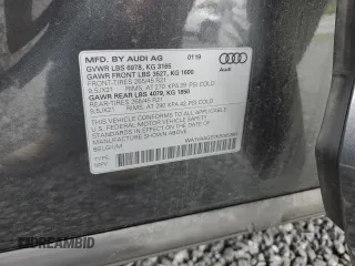 2019 Audi e-tron Prestige with VIN WA1VAAGE2KB005891, listed as a Copart auction lot 60627053 with 25,596 mi miles. Bid and sale history available at carsss.com. Image 14.