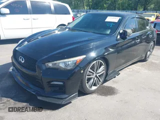 2017 Infiniti Q50 Premium with VIN JN1EV7APXHM737130, listed as a IAAI auction lot 42440909 with 97,461 mi miles and . Bid and sale history available at DreamBid. Image 2.