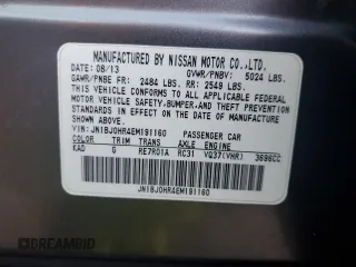 2014 Infiniti QX50 Journey with VIN JN1BJ0HR4EM191160, listed as a Copart auction lot 88097755 with 122,250 mi miles and Salvage Title. Bid and sale history available at carsss.com. Image 13.