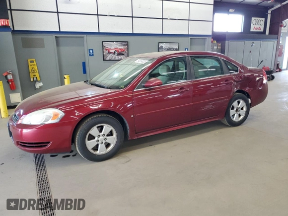 2009 Chevrolet Impala LT with VIN 2G1WT57K491112915, listed as a Copart auction lot 54559825 with 87,602 mi miles and Salvage Title. Bid and sale history available at DreamBid. Image 1.