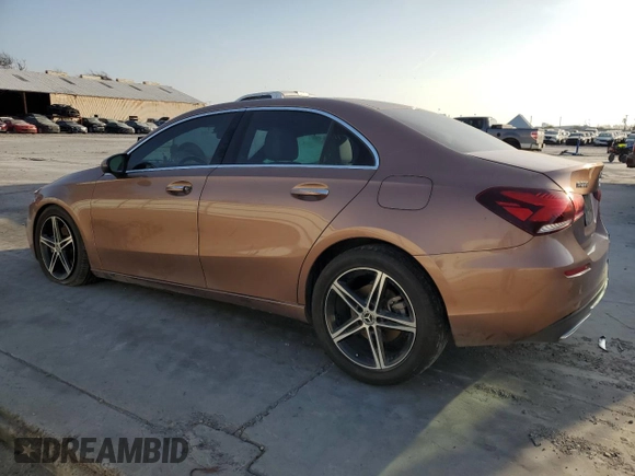 2022 Mercedes-Benz A 220 with VIN W1K3G4EB6NJ325513, listed as a Copart auction lot 45396145 with 49,115 mi miles and Salvage Title. Bid and sale history available at DreamBid. Image 2.