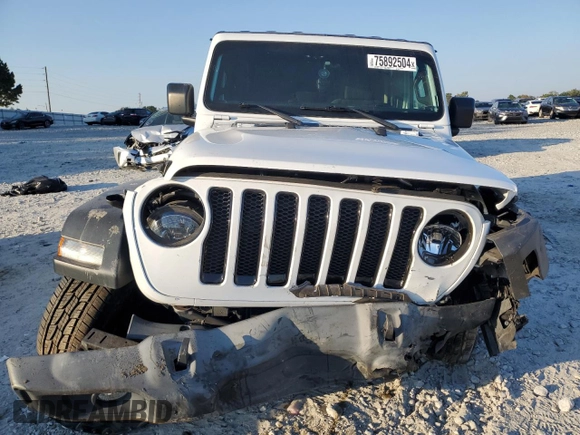 2020 Jeep Wrangler Unlimited Sport Altitude with VIN 1C4HJXDN5LW316624, listed as a Copart auction lot 75892504 with 87,273 mi miles and Salvage title. Bid and sale history available at DreamBid. Image 5.