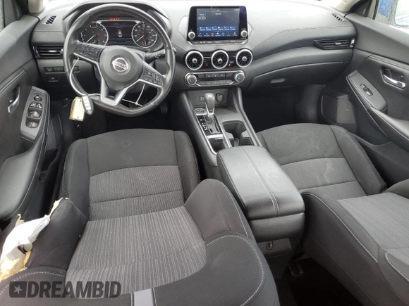 2022 Nissan Sentra SV with VIN 3N1AB8CV7NY253708, listed as a Copart auction lot 50568645 with 48,567 mi miles and Non Repairable. Bid and sale history available at carsss.com. Image 8.