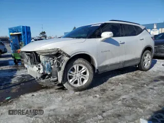 2021 Chevrolet Blazer LT z VIN 3GNKBHR49MS541772, wystawiony jako Copart lot #46222455 z przebiegiem 39 369 mil mil oraz Szkoda całkowita • Salvage title. Historia ofert i sprzedaży dostępna na DreamBid. Obrazek 1.