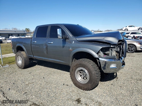 2013 Ram 2500 Laramie with VIN 3C6UR5FL4DG517414, listed as a Copart auction lot 46153195 with 132,541 mi miles and Salvage Title. Bid and sale history available at carsss.com. Image 4.