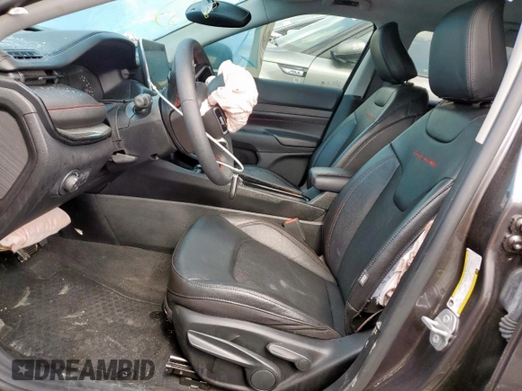 2022 Jeep Compass Trailhawk with VIN 3C4NJDDB8NT159574, listed as a Copart auction lot 58089285 with 24,276 mi miles and Salvage title. Bid and sale history available at DreamBid. Image 7.