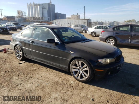 2004 BMW 3 Series 330Ci with VIN WBABD53474PL10424, listed as a Copart auction lot 69844354 with 140,539 mi miles and Salvage Title. Bid and sale history available at carsss.com. Image 4.
