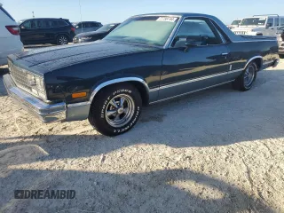 1985 Chevrolet El Camino with VIN 3GCCW80H0FS918901, listed as a Copart auction lot 77799744 with 64,541 mi miles and Salvage Title. Bid and sale history available at carsss.com. Image 1.