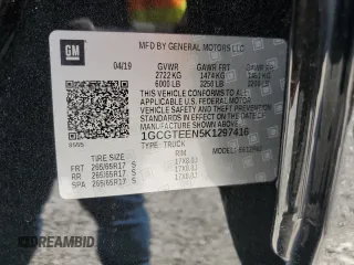 2019 Chevrolet Colorado 4WD ZR2 z VIN 1GCGTEEN5K1297416, wystawiony jako Copart lot #48428315 z przebiegiem 47 941 mil mil oraz Szkoda całkowita • Salvage title. Historia ofert i sprzedaży dostępna na DreamBid. Obrazek 14.