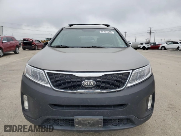 2014 Kia Sorento LX with VIN 5XYKTCA67EG545408, listed as a Copart auction lot 44233545 with 115,527 mi miles and Salvage Title. Bid and sale history available at carsss.com. Image 5.