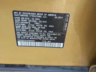 2018 Volkswagen Atlas S z VIN 1V2AR2CAXJC525334, wystawiony jako IAAI lot #42247997 z przebiegiem 268 647 mil mil oraz . Historia ofert i sprzedaży dostępna na DreamBid. Obrazek 9.