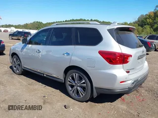 2020 Nissan Pathfinder Platinum with VIN 5N1DR2DM4LC600079, listed as a IAAI auction lot 40629524 with 89,706 mi miles. Bid and sale history available at carsss.com. Image 3.