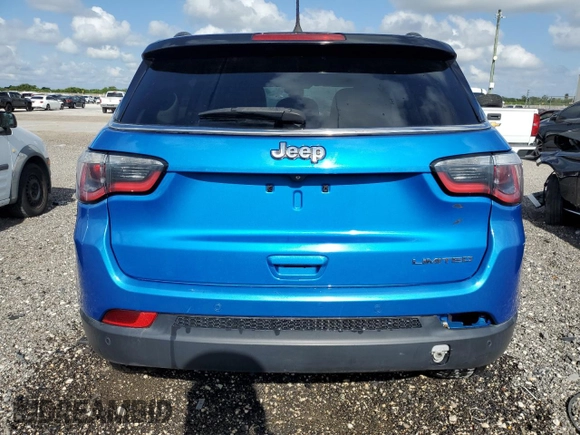 2018 Jeep Compass Limited with VIN 3C4NJCCB9JT405635, listed as a Copart auction lot 56170095 with 57,374 mi miles and Clean title. Bid and sale history available at DreamBid. Image 6.
