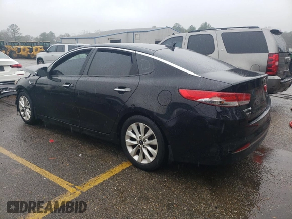 2016 Kia Optima EX with VIN 5XXGU4L38GG068104, listed as a Copart auction lot 45104534 with 126,716 mi miles and Salvage Title. Bid and sale history available at carsss.com. Image 2.