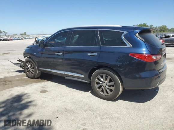 2015 Infiniti QX60 with VIN 5N1AL0MN3FC537434, listed as a Copart auction lot 49858355 with 155,181 mi miles and Salvage Title. Bid and sale history available at DreamBid. Image 2.