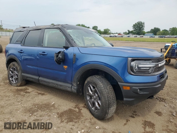 2024 Ford Bronco Sport Badlands z VIN 3FMCR9D9XRRF71875, wystawiony jako Copart lot #59105615 z przebiegiem 2 164 mil mil oraz Szkoda całkowita • Salvage title. Historia ofert i sprzedaży dostępna na DreamBid. Obrazek 4.
