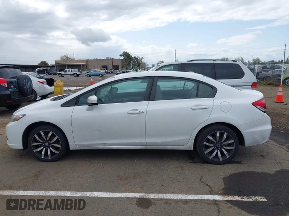 2015 Honda Civic Sedan EX-L with VIN 19XFB2F90FE253261, listed as a IAAI auction lot 41905962 with 146,441 mi miles. Bid and sale history available at carsss.com. Image 14.