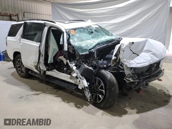 2023 Chevrolet Tahoe Z71 with VIN 1GNSKPKD0PR336725, listed as a Copart auction lot 57289895 with Not provided miles and Salvage title. Bid and sale history available at DreamBid. Image 4.