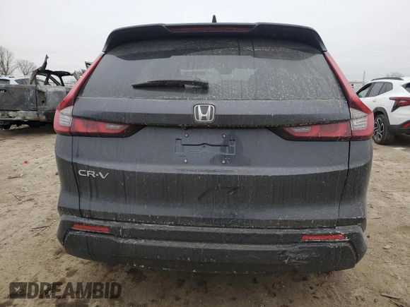 2025 Honda CR-V EX-L with VIN 7FARS4H75SE008095, listed as a Copart auction lot 42639555 with 9,309 mi miles and Salvage Title. Bid and sale history available at DreamBid. Image 6.