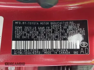 2016 Toyota Corolla L with VIN 2T1BURHE8GC675662, listed as a IAAI auction lot 42547527 with 69,851 mi miles and . Bid and sale history available at DreamBid. Image 9.