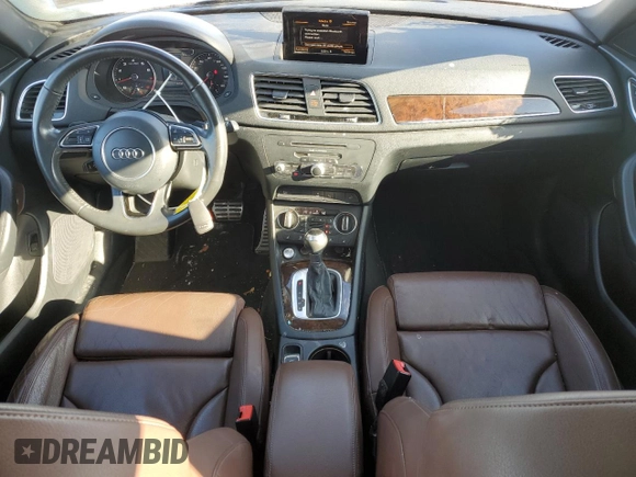 2018 Audi Q3 Premium with VIN WA1BCCFS0JR014031, listed as a Copart auction lot 87606595 with 52,690 mi miles and Salvage title. Bid and sale history available at DreamBid. Image 8.