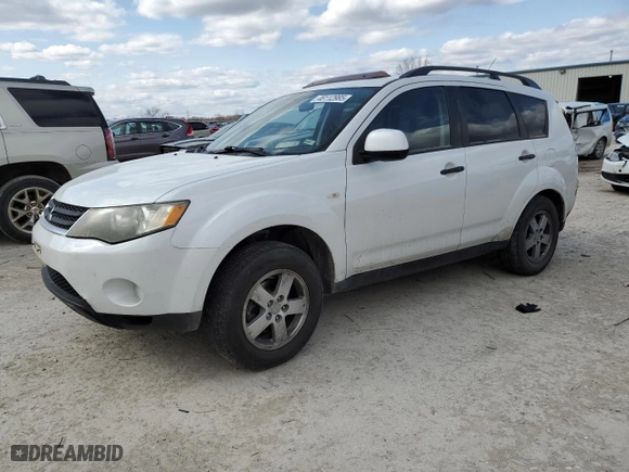 2007 Mitsubishi Outlander ES with VIN JA4MS31X77U010904, listed as a Copart auction lot 48112985 with 149,620 mi miles and Salvage Title. Bid and sale history available at carsss.com. Image 1.