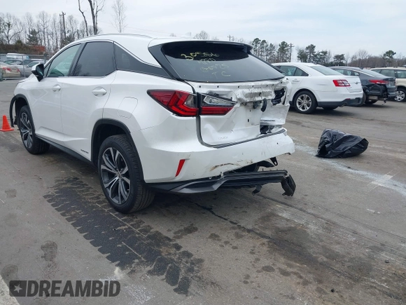 2017 Lexus RX with VIN 2T2BGMCA1HC018939, listed as a IAAI auction lot 41788675 with 104,305 mi miles. Bid and sale history available at carsss.com. Image 3.