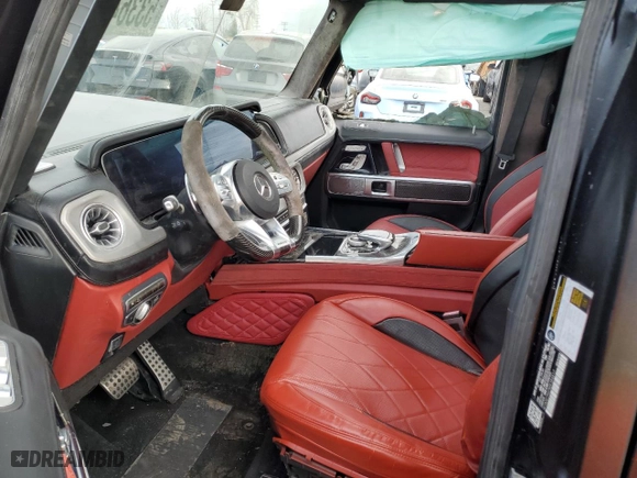 2021 Mercedes-Benz G-Class AMG G 63 with VIN W1NYC7HJ7MX384817, listed as a Copart auction lot 53364495 with 0 mi miles and Clean Title. Bid and sale history available at carsss.com. Image 7.
