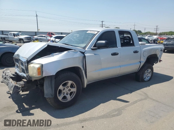 2007 Dodge Dakota SLT with VIN 1D7HW48P47S171560, listed as a Copart auction lot 62835354 with 175,505 mi miles and Salvage Title. Bid and sale history available at carsss.com. Image 1.