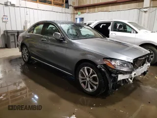 2017 Mercedes-Benz C 300 with VIN 55SWF4KB7HU198053, listed as a Copart auction lot 50348075 with 59,727 mi miles and Salvage Title. Bid and sale history available at carsss.com. Image 4.