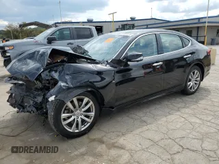 2018 Infiniti Q70 Luxe with VIN JN1BY1AR1JM220149, listed as a Copart auction lot 72737674 with 76,358 mi miles and Salvage title. Bid and sale history available at DreamBid. Image 1.