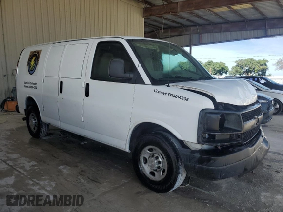 2006 Chevrolet Express Cargo with VIN 1GCGG25V961171309, listed as a Copart auction lot 64814815 with 199,033 mi miles and Salvage title. Bid and sale history available at DreamBid. Image 4.