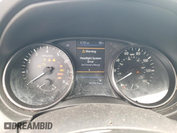 2020 Nissan Rogue SV with VIN JN8AT2MT2LW036869, listed as a Copart auction lot 48936375 with 102,921 mi miles and Salvage Title. Bid and sale history available at carsss.com. Image 9.