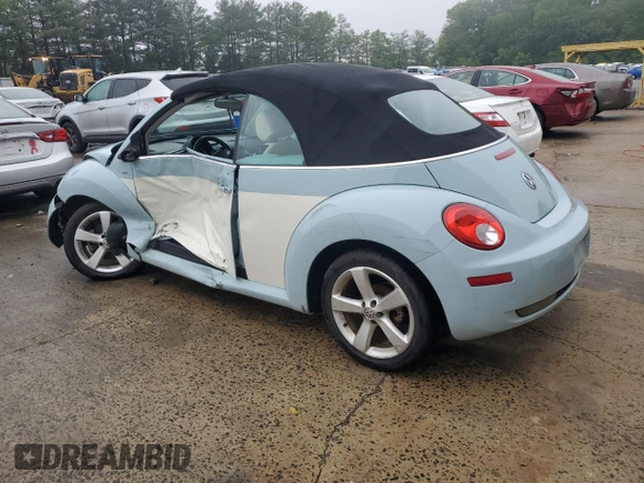 2010 Volkswagen Beetle with VIN 3VWRG3AL7AM006001, listed as a Copart auction lot 56973285 with Not provided miles and Salvage title. Bid and sale history available at DreamBid. Image 2.