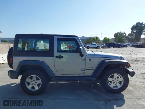 2018 Jeep Wrangler Sport S with VIN 1C4GJWAG9JL931235, listed as a IAAI auction lot 42417596 with 93,635 mi miles and . Bid and sale history available at DreamBid. Image 13.