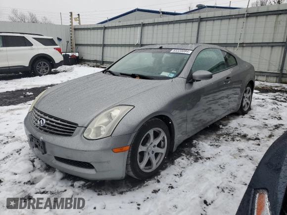 2006 Infiniti G35 Coupe with VIN JNKCV54E36M719048, listed as a Copart auction lot 83320084 with 177,353 mi miles and Salvage Title. Bid and sale history available at carsss.com. Image 1.