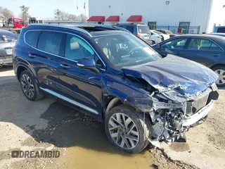 2022 Hyundai Santa Fe Calligraphy with VIN 5NMS54ALXNH463118, listed as a IAAI auction lot 41693031 with 44,593 mi miles. Bid and sale history available at carsss.com. Image 1.