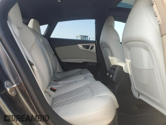 2017 Audi A7 Premium Plus with VIN WAUW3AFC9HN063540, listed as a Copart auction lot 65662994 with 53,132 mi miles and Salvage Title. Bid and sale history available at carsss.com. Image 10.