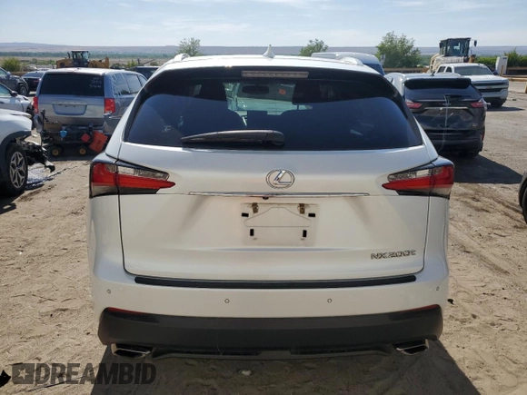 2017 Lexus NX 200t with VIN JTJBARBZ6H2141612, listed as a Copart auction lot 58217825 with 163,914 mi miles and Salvage title. Bid and sale history available at DreamBid. Image 6.