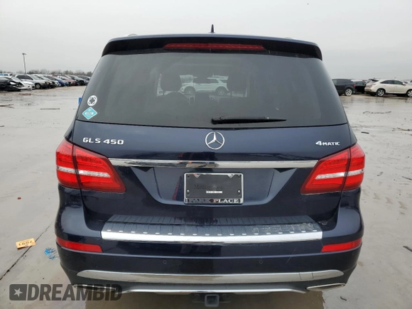2017 Mercedes-Benz GLS 450 with VIN 4JGDF6EE6HA980780, listed as a Copart auction lot 39303324 with 49,022 mi miles and . Bid and sale history available at DreamBid. Image 6.