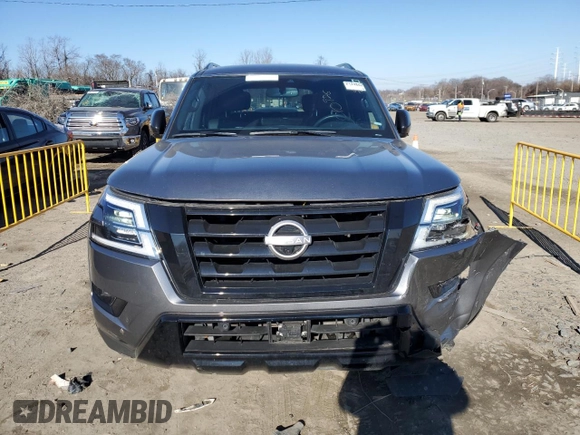 2022 Nissan Armada SL with VIN JN8AY2BA7N9393422, listed as a Copart auction lot 47361775 with 51,900 mi miles and Clean Title. Bid and sale history available at carsss.com. Image 5.