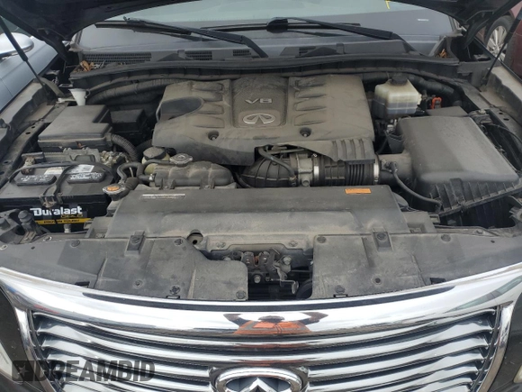 2012 Infiniti QX56 7-passenger with VIN JN8AZ2NE8C9019622, listed as a Copart auction lot 73304764 with 212,344 mi miles and Salvage Title. Bid and sale history available at carsss.com. Image 12.