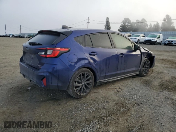 2024 Subaru Impreza RS z VIN JF1GUHJC2R8231349, wystawiony jako Copart lot #89410965 z przebiegiem 41 725 mil mil oraz Szkoda całkowita • Salvage title. Historia ofert i sprzedaży dostępna na DreamBid. Obrazek 3.