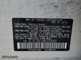 2022 Subaru Crosstrek with VIN JF2GTABC4N8229049, listed as a Copart auction lot 50972584 with 37,575 mi miles and Salvage Title. Bid and sale history available at carsss.com. Image 13.